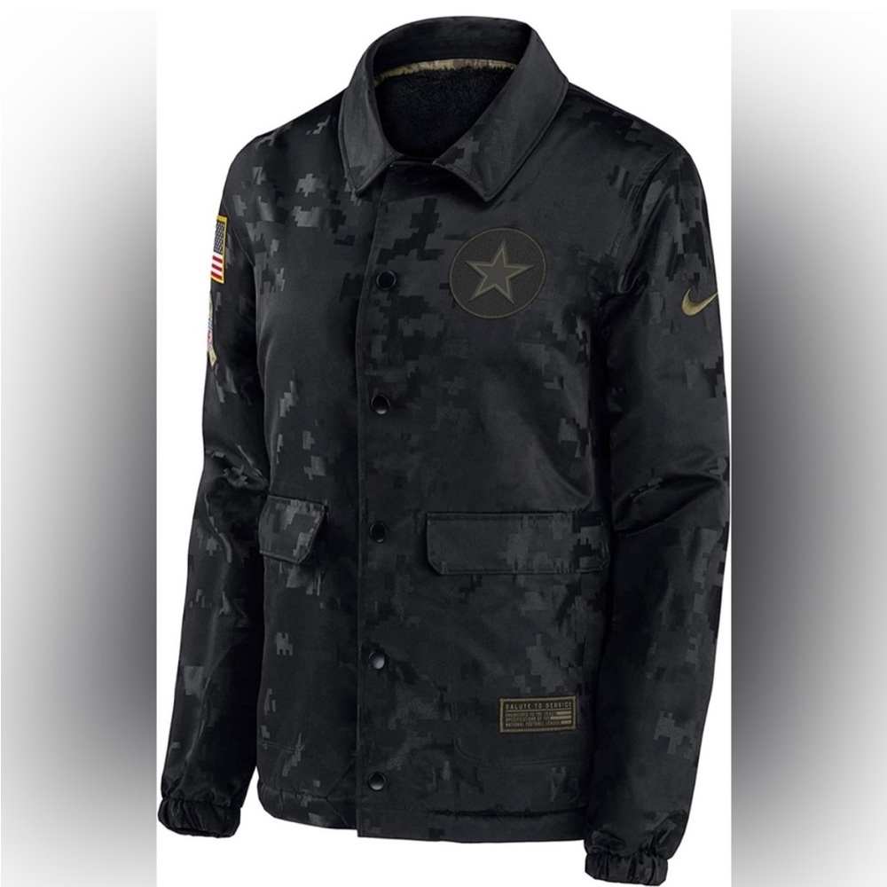 Nike Dallas Cowboys Salute To Service Jacket Black Digital Camo- MEDIUM